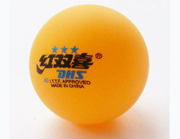 紅雙喜三星乒乓球（黃）