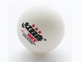 紅雙喜三星乒乓球（白）